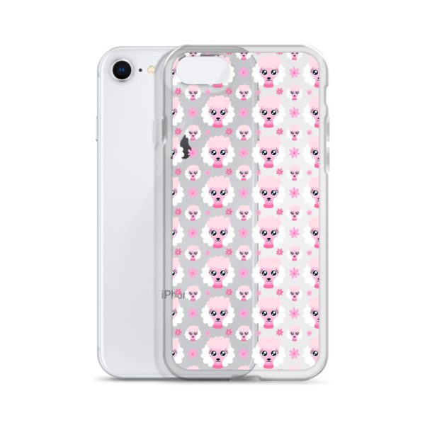 Pink Poodle iPhone Clear Case