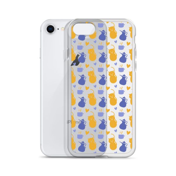 Tea and Cat iPhone Clear Case