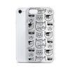 Cartoonish Cat iPhone Clear Case