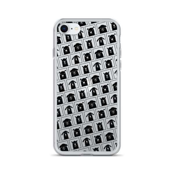 Black Dogs iPhone Clear Case