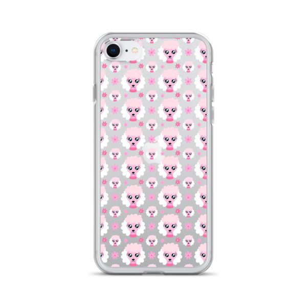 Pink Poodle iPhone Clear Case