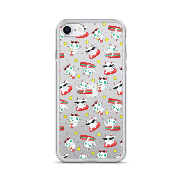 clear-case-for-iphone-iphone-se-case-on-phone-6a1d6f6aa051f.jpg Cat Surfing iPhone Clear Case
