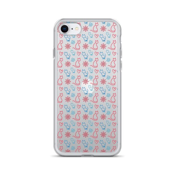 clear-case-for-iphone-iphone-se-case-on-phone-6a1d6fc0b162c.jpg Cats and Flowers iPhone Clear Case