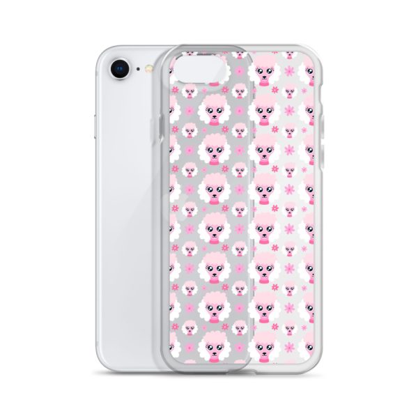 Pink Poodle iPhone Clear Case
