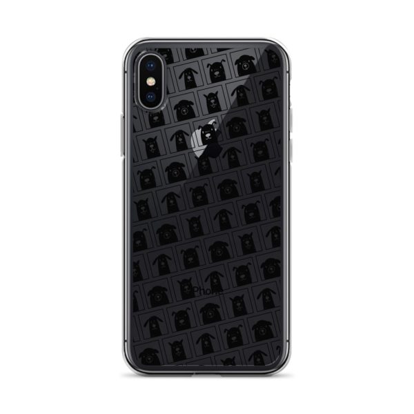 Black Dogs iPhone Clear Case