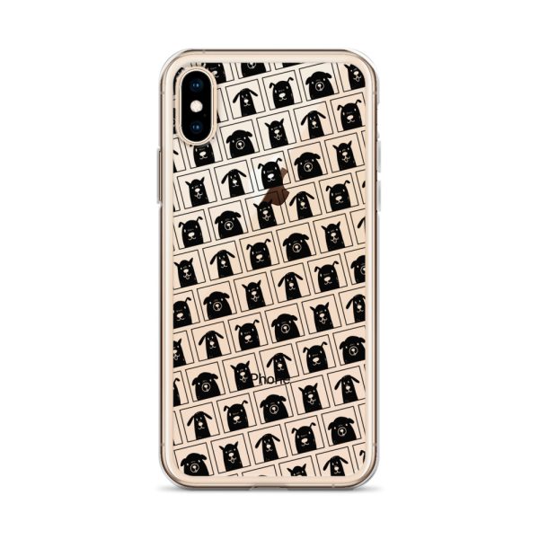 Black Dogs iPhone Clear Case