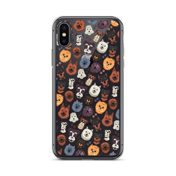Dog Heads iPhone Clear Case