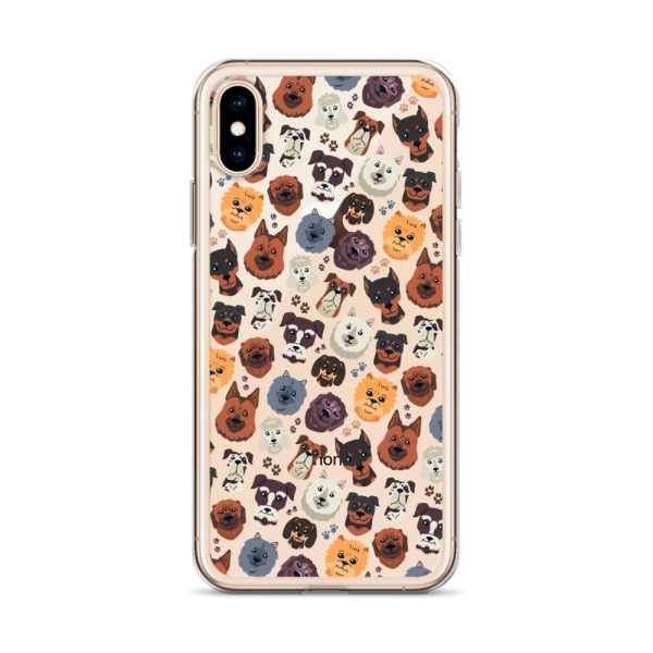 Dog Heads iPhone Clear Case