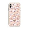 Cat Flowers and Hearts iPhone Clear Case