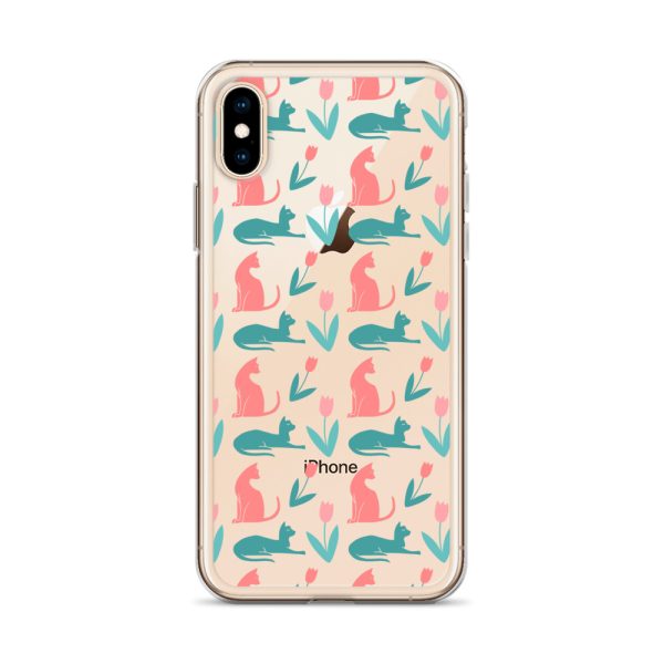 clear-case-for-iphone-iphone-x-xs-case-on-phone-6a1d6dc356f99.jpg Cat Silhouettes iPhone Clear Case