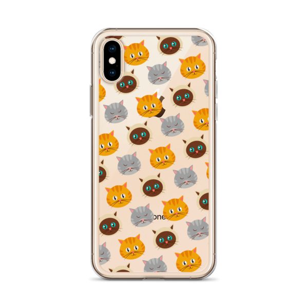Cute Cats iPhone Clear Case