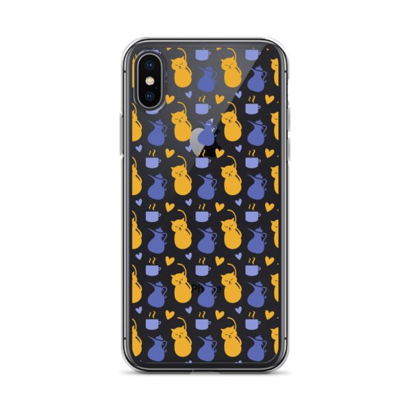 Tea and Cat iPhone Clear Case