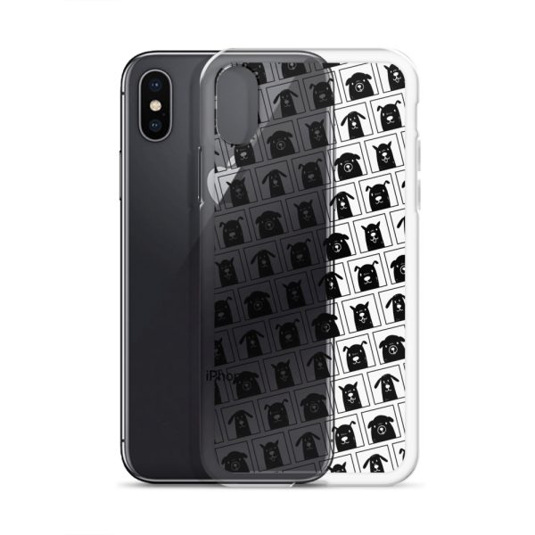 Black Dogs iPhone Clear Case