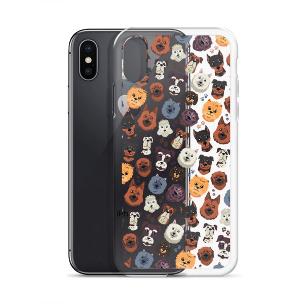 Dog Heads iPhone Clear Case