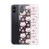 Cat Flowers and Hearts iPhone Clear Case