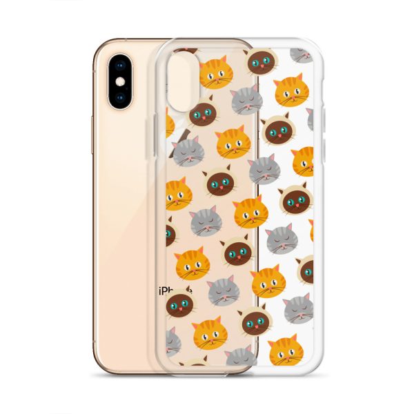 Cute Cats iPhone Clear Case