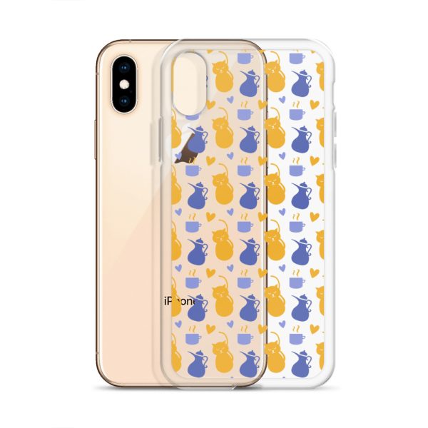 Tea and Cat iPhone Clear Case