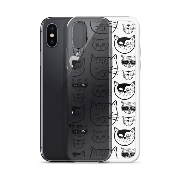 Cartoonish Cat iPhone Clear Case