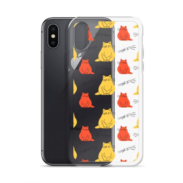 Abstract Colorful Cats iPhone Clear Case