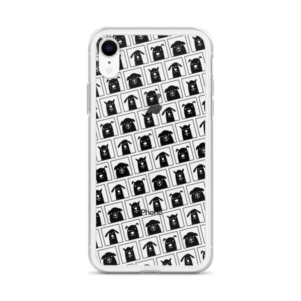 Black Dogs iPhone Clear Case