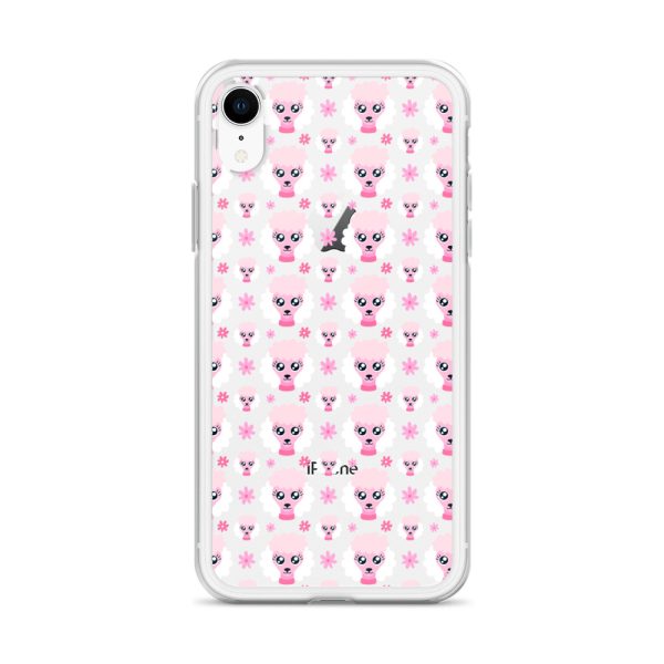 Pink Poodle iPhone Clear Case