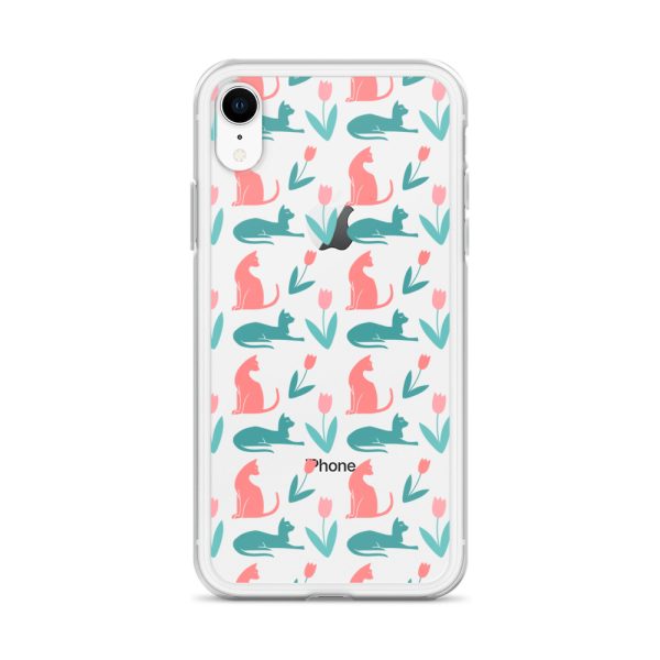 clear-case-for-iphone-iphone-xr-case-on-phone-6a1d6dc3570e6.jpg Cat Silhouettes iPhone Clear Case