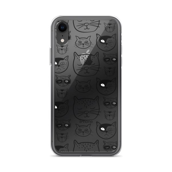 Cartoonish Cat iPhone Clear Case