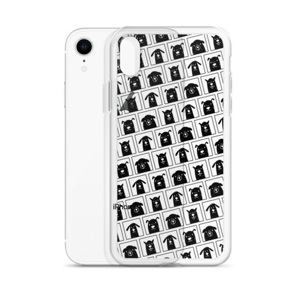 Black Dogs iPhone Clear Case