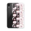 Cat Flowers and Hearts iPhone Clear Case