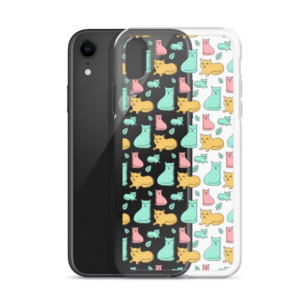 clear-case-for-iphone-iphone-xr-case-with-phone-6a1d6df6156c7.jpg Cat Cute Colorful iPhone Clear Case