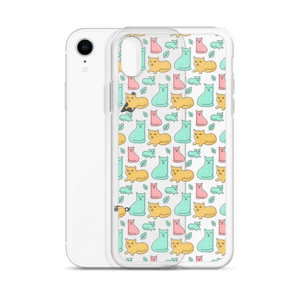 clear-case-for-iphone-iphone-xr-case-with-phone-6a1d6df6157bd.jpg Cat Cute Colorful iPhone Clear Case