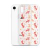 Cat Silhouettes Seamless iPhone Clear Case