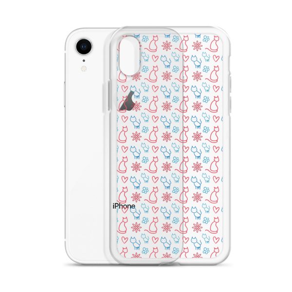 clear-case-for-iphone-iphone-xr-case-with-phone-6a1d6fc0b1962.jpg Cats and Flowers iPhone Clear Case