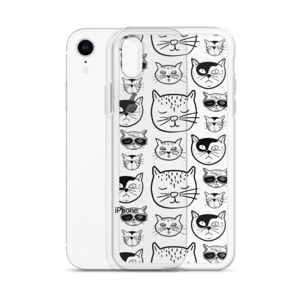 Cartoonish Cat iPhone Clear Case