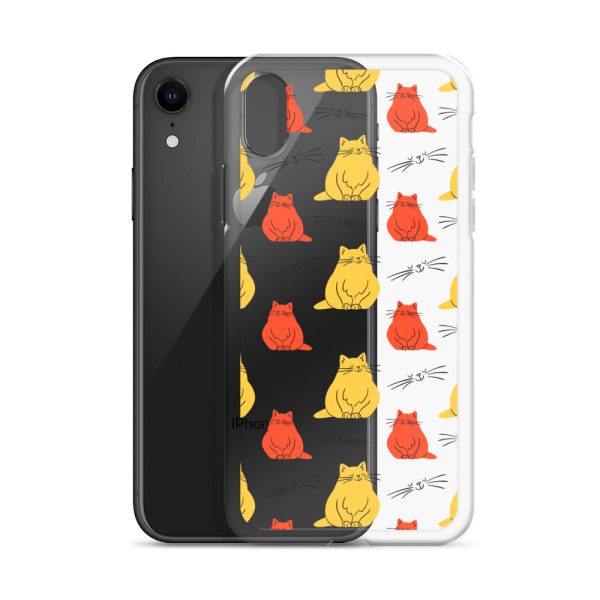 Abstract Colorful Cats iPhone Clear Case
