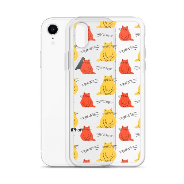 Abstract Colorful Cats iPhone Clear Case