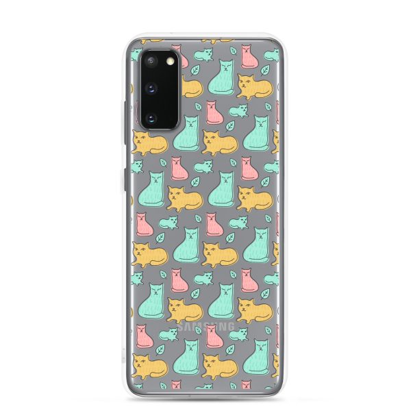 Cat Cute Colorful Samsung Clear Case