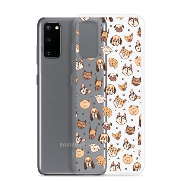 Cute Dog Breeds Samsung Clear Case