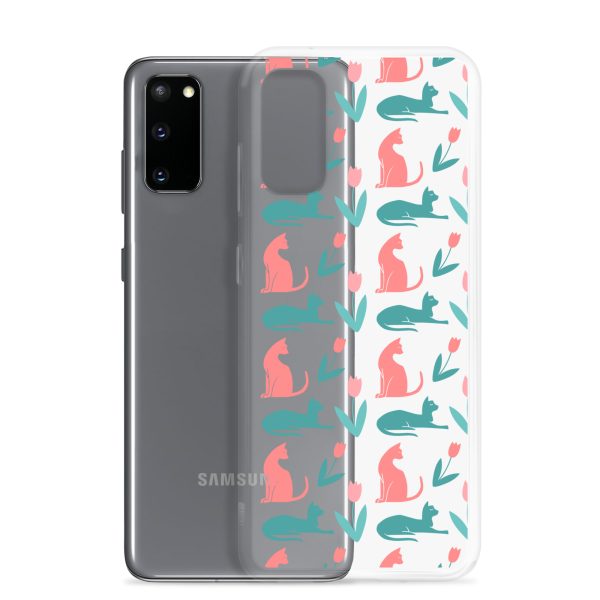 Cat Silhouettes Samsung Clear Case