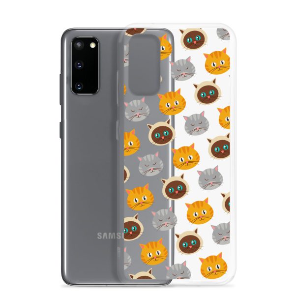 Cute Cats Samsung Clear Case