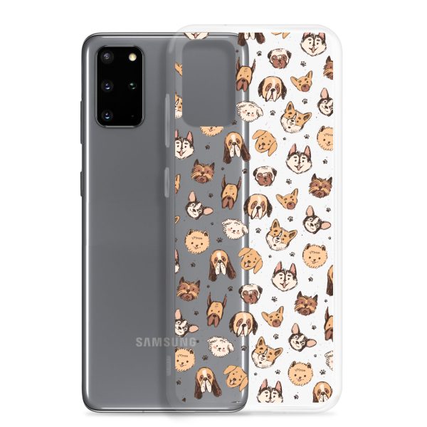Cute Dog Breeds Samsung Clear Case