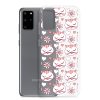 Cat Flowers and Hearts Samsung Clear Case