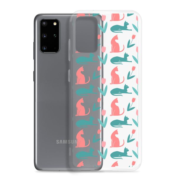 Cat Silhouettes Samsung Clear Case