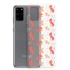 Cat Silhouettes Seamless Samsung Clear Case