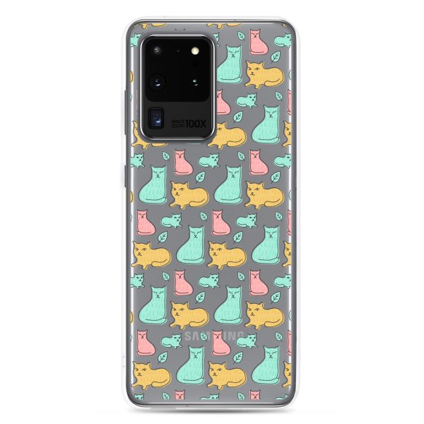 Cat Cute Colorful Samsung Clear Case