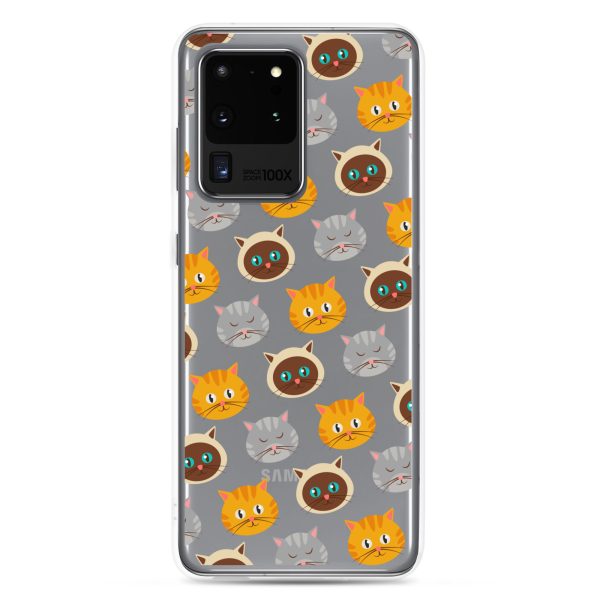 Cute Cats Samsung Clear Case
