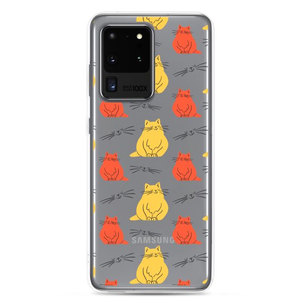 clear-case-for-samsung-samsung-galaxy-s20-ultra-case-on-phone-6a1e7c8dda192.jpg Abstract Colorful Cats Samsung Clear Case