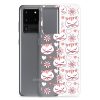 Cat Flowers and Hearts Samsung Clear Case
