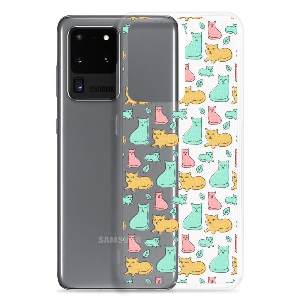 Cat Cute Colorful Samsung Clear Case