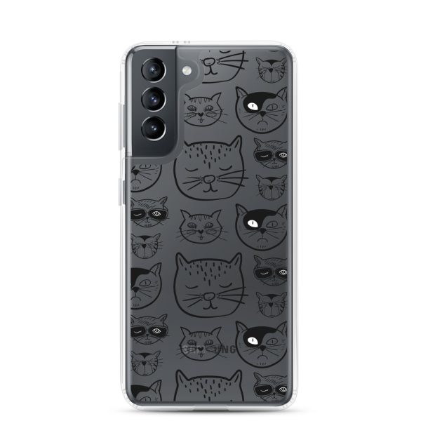 clear-case-for-samsung-samsung-galaxy-s21-case-on-phone-6a1e7c42f0888.jpg Cartoonish Cat Samsung Clear Case